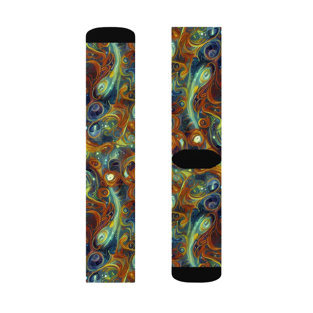 Liquid Orion on Socks — Left Sock