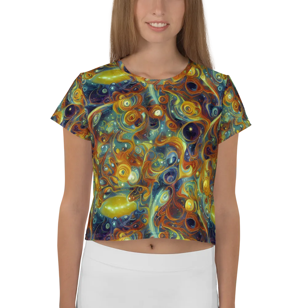 Liquid Orion on Crop Tee — Front