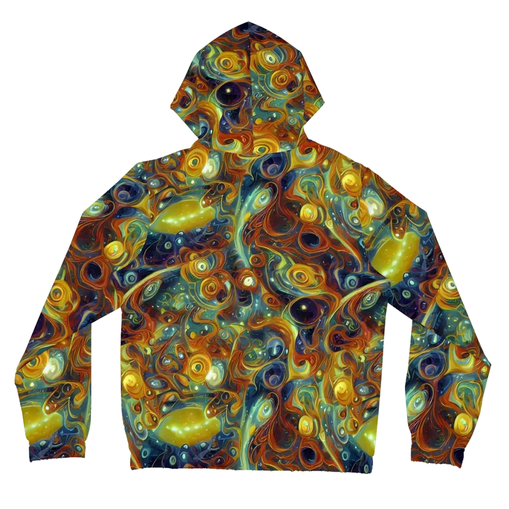 Liquid Orion on Women's Full-Zip Hoodie — Back