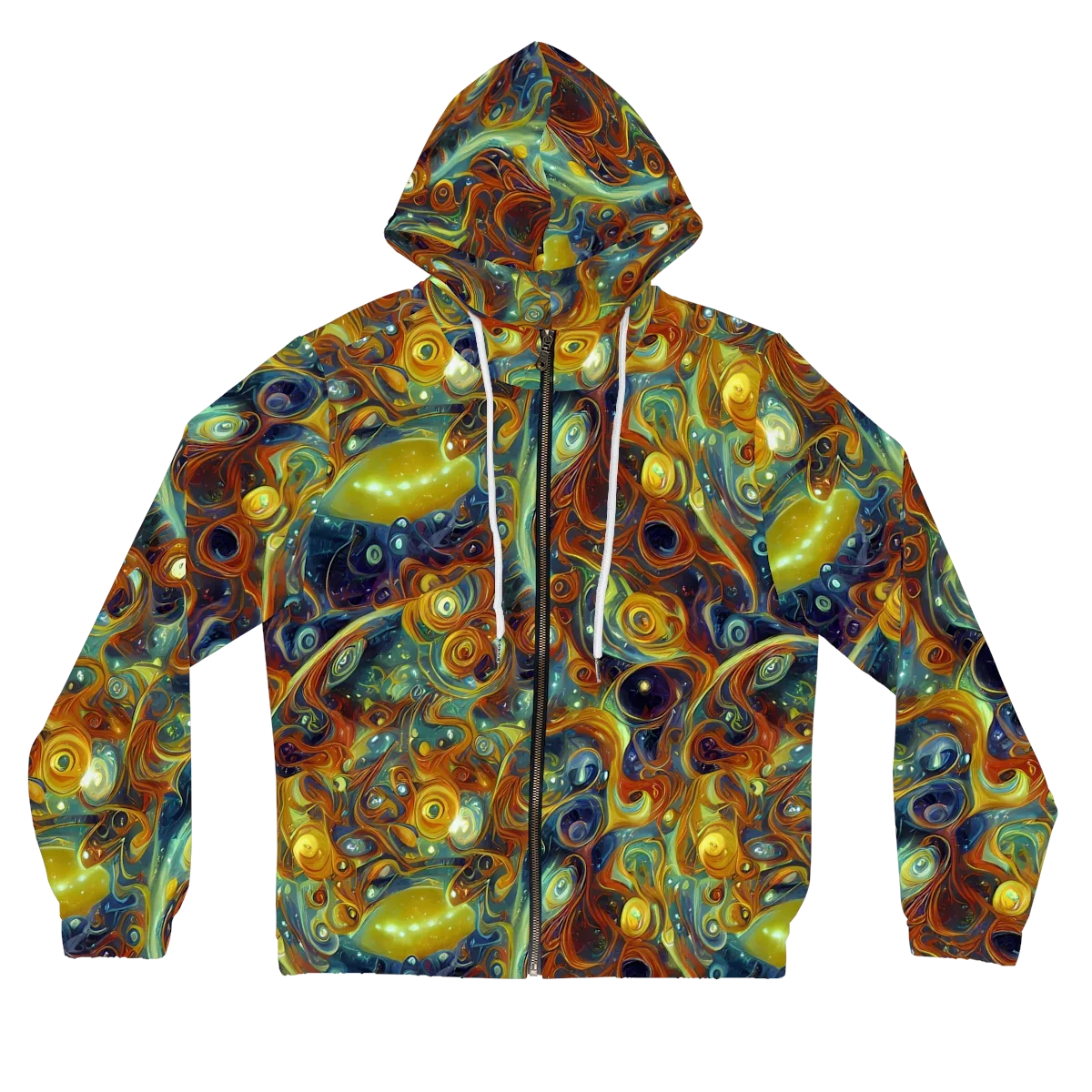 Liquid Orion on Women's Full-Zip Hoodie — Front