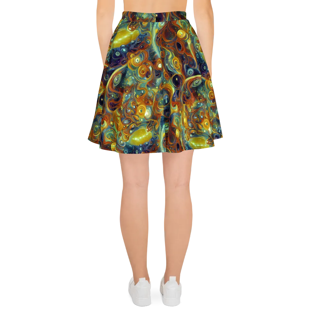 Liquid Orion on Skater Skirt — Back