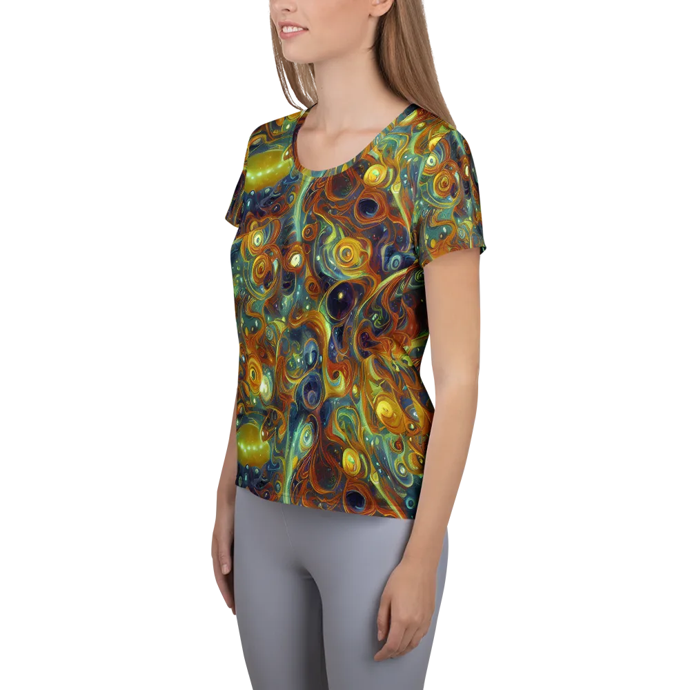 Liquid Orion on Women's Athletic T-Shirt — Left