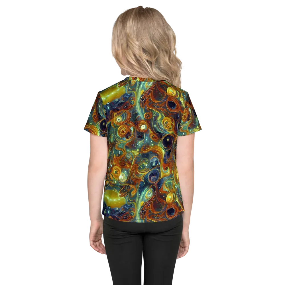 Liquid Orion on Kids Crew Neck T-Shirt — Back