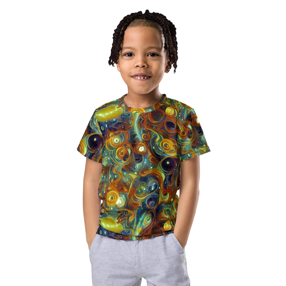 Liquid Orion on Kids Crew Neck T-Shirt — Front