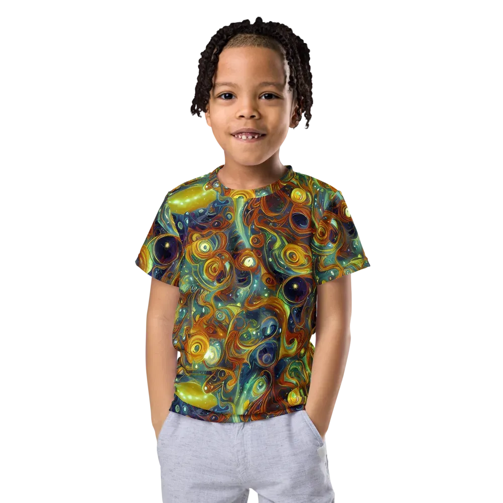 Liquid Orion on Kids Crew Neck T-Shirt — Front