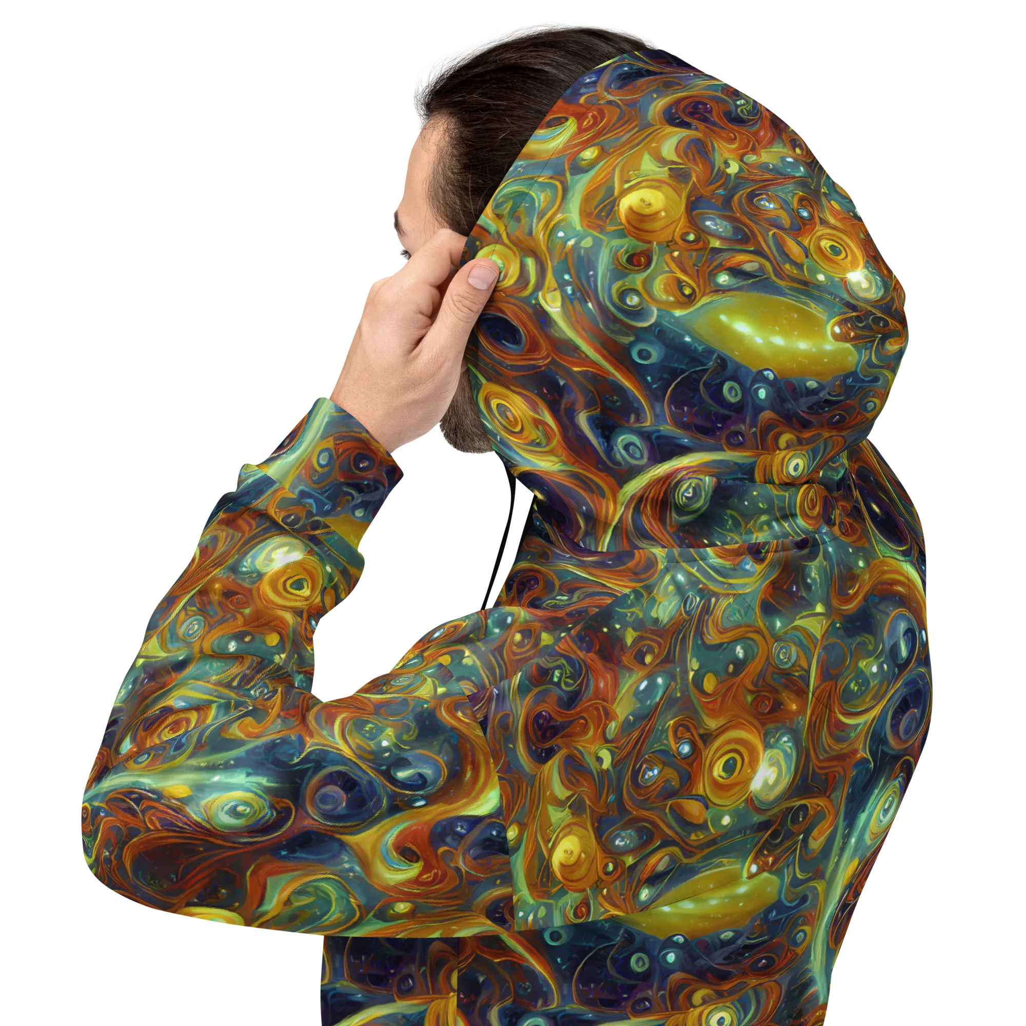 Liquid Orion on Hoodie — Back