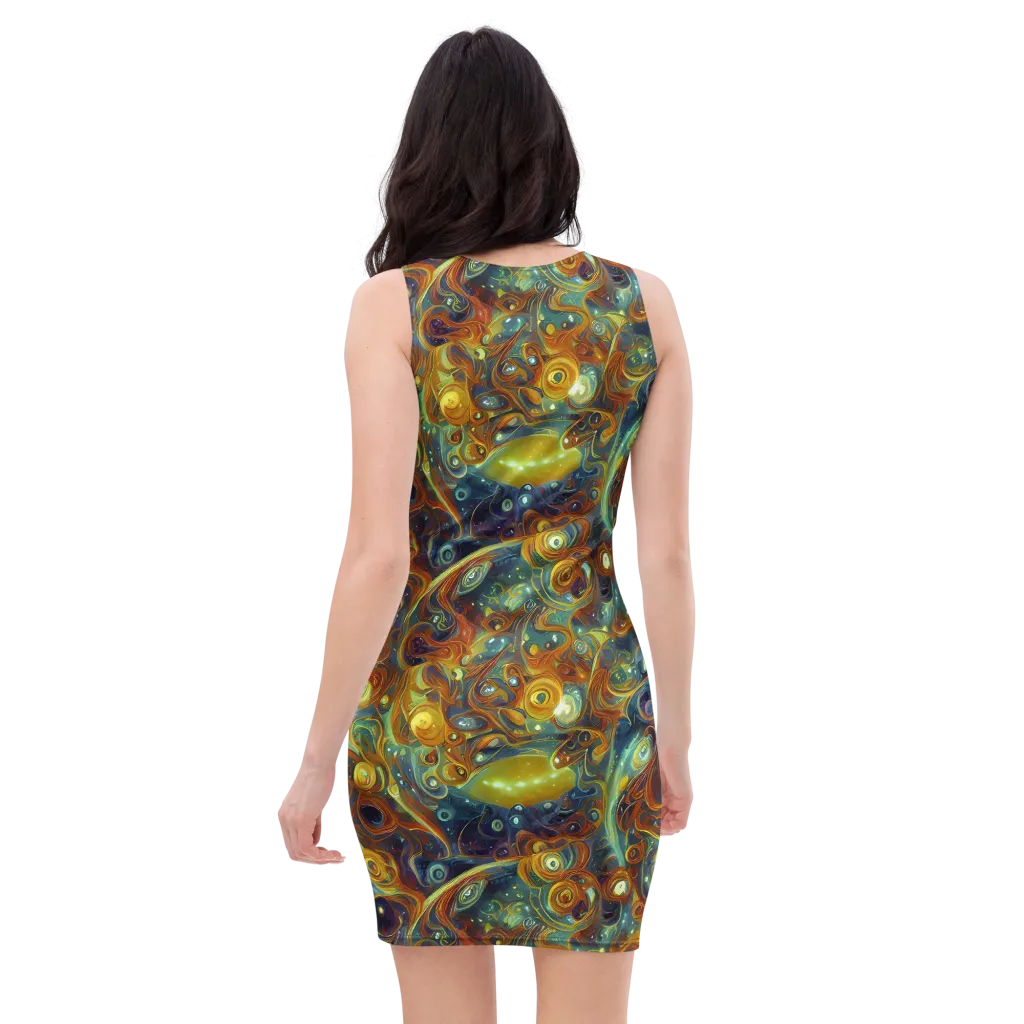 Liquid Orion on Bodycon Dress — Back