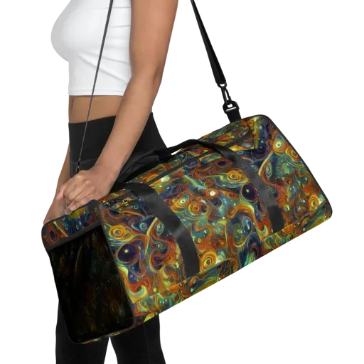 Liquid Orion on a Duffle Bag