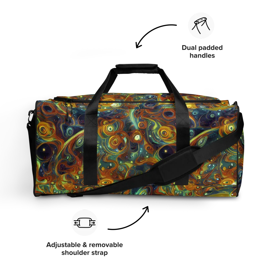 Liquid Orion on Duffle Bag — Front