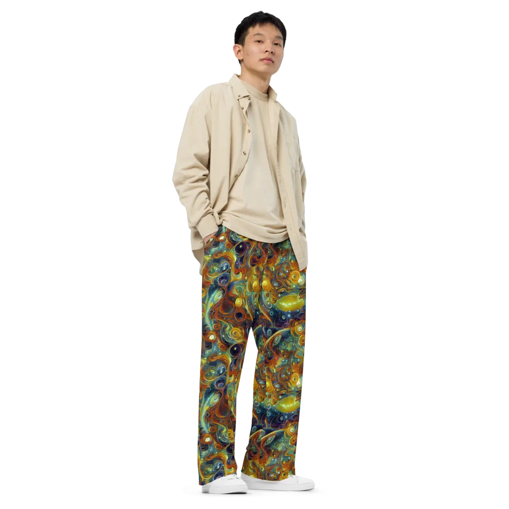 Liquid Orion on Wide-Leg Pants — Right Front