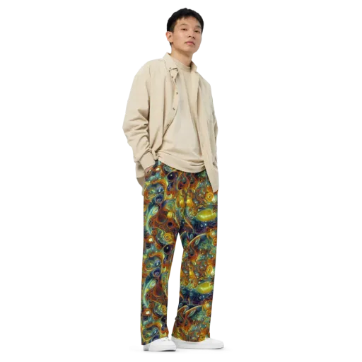 Liquid Orion on a Wide-Leg Pants