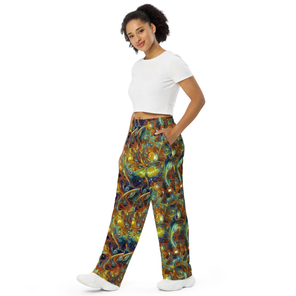 Liquid Orion on Wide-Leg Pants — Left Front