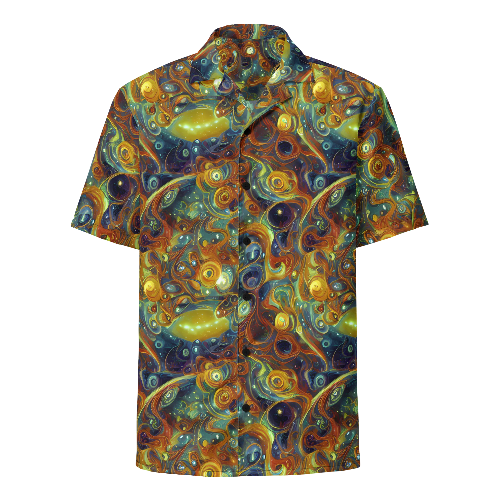 Liquid Orion on Button Shirt — Front