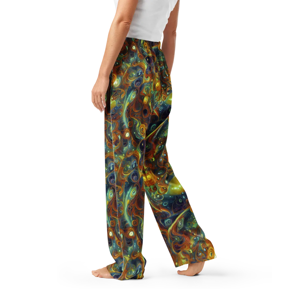 Liquid Orion on Women's Pajama Pants — Left