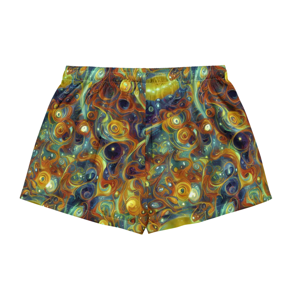 Liquid Orion on Women's Pajama Shorts — Back