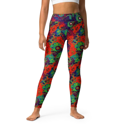 Inferno Ripple on a Yoga Leggings