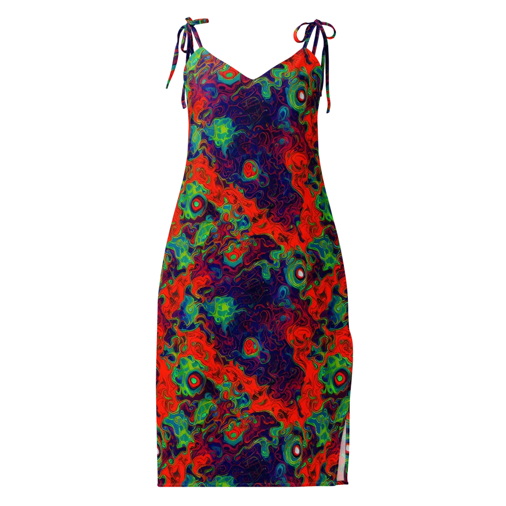 Inferno Ripple on Slip Dress — Front