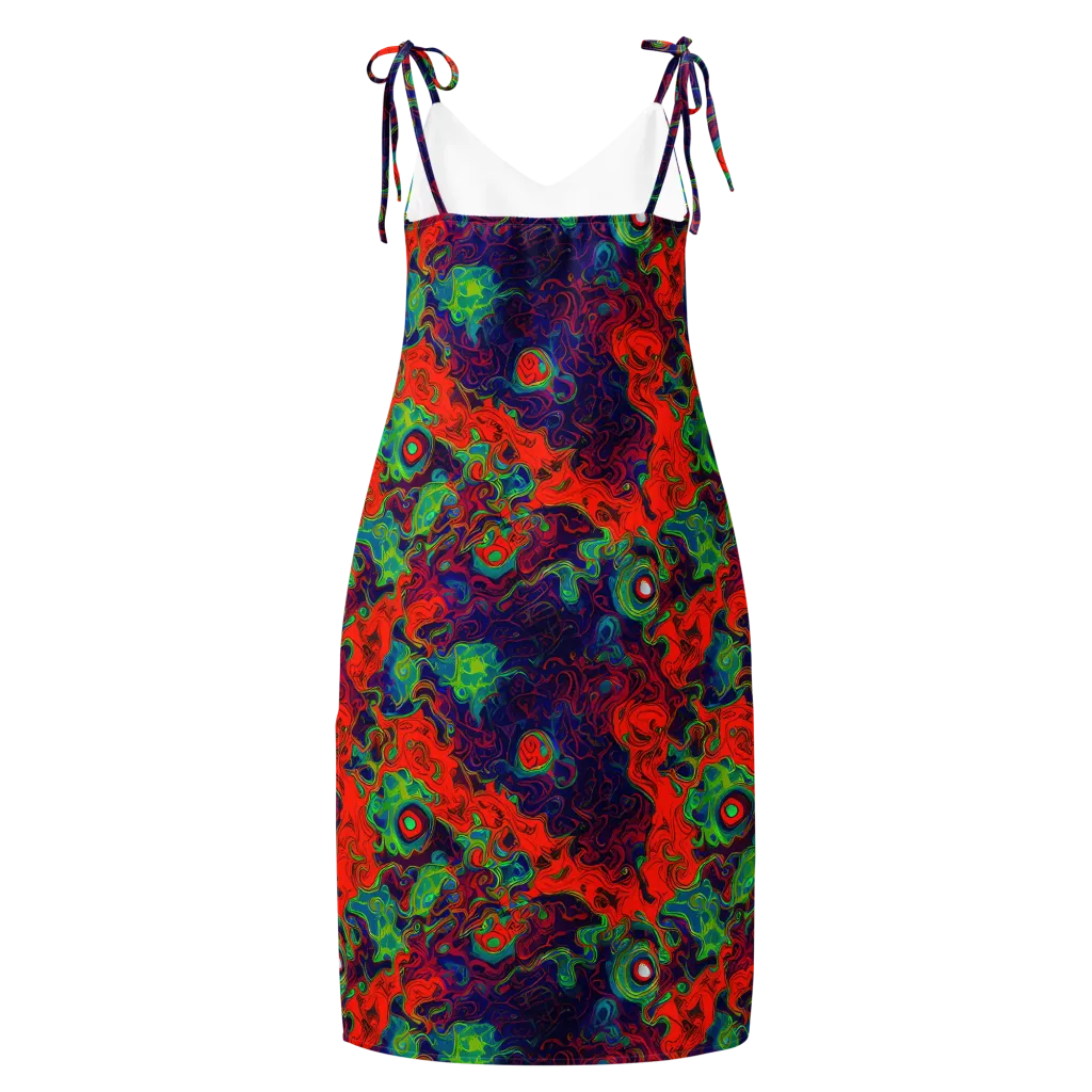 Inferno Ripple on Slip Dress — Back