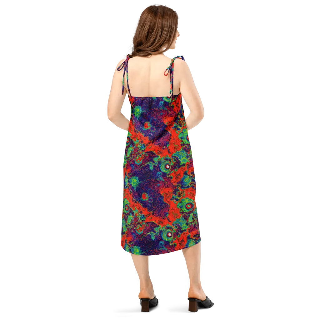 Inferno Ripple on Slip Dress — Back