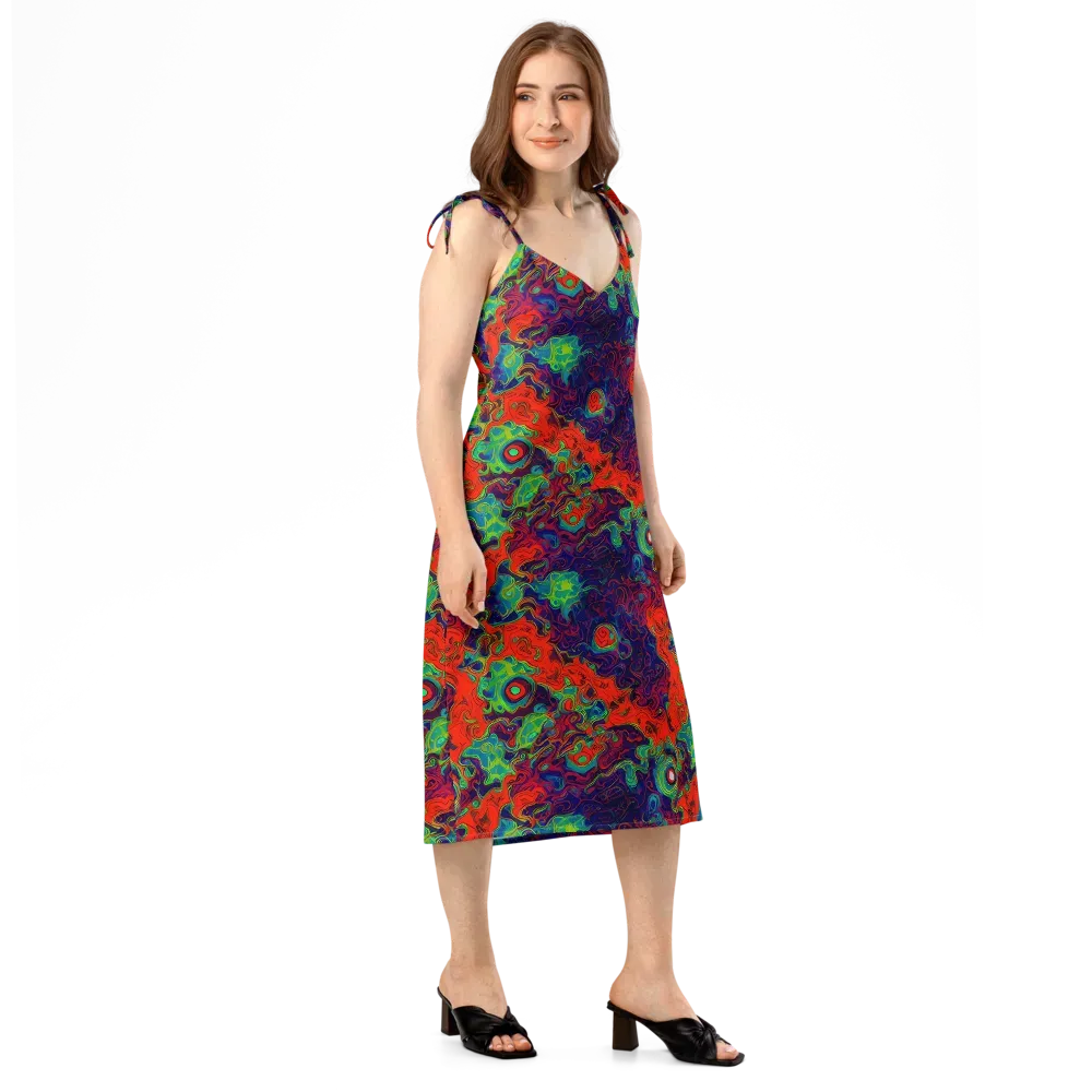 Inferno Ripple on Slip Dress — Right Front