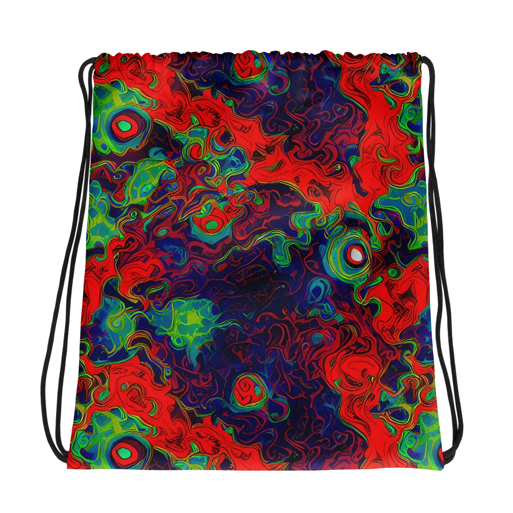 Inferno Ripple on Drawstring Bag — Photo