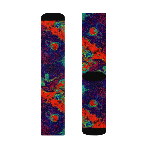 Inferno Ripple on a Socks