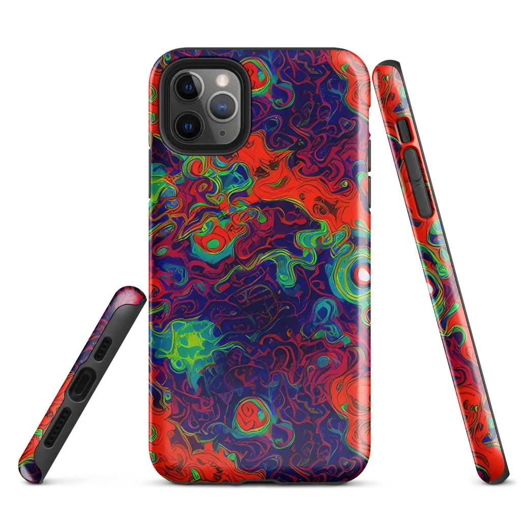 Inferno Ripple on Tough Case for iPhone® — Front