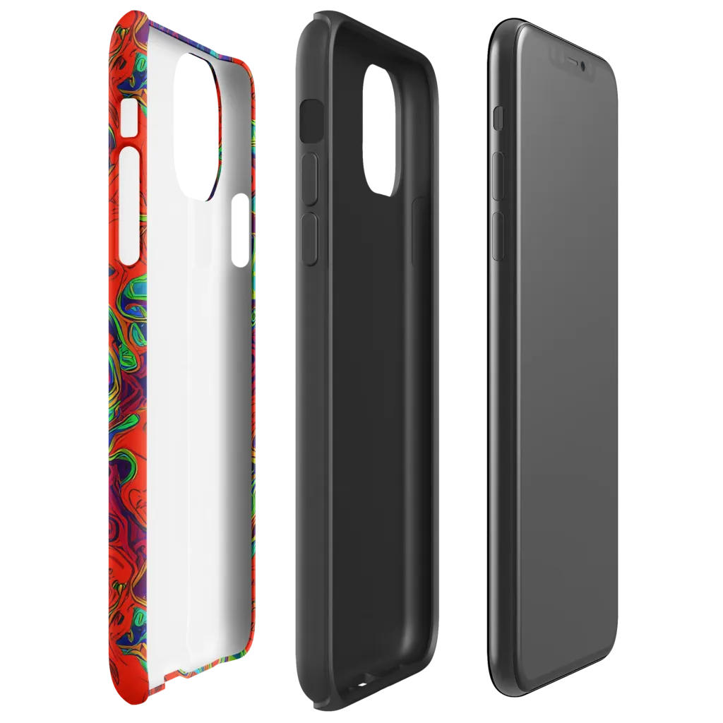 Inferno Ripple on Tough Case for iPhone® — Right