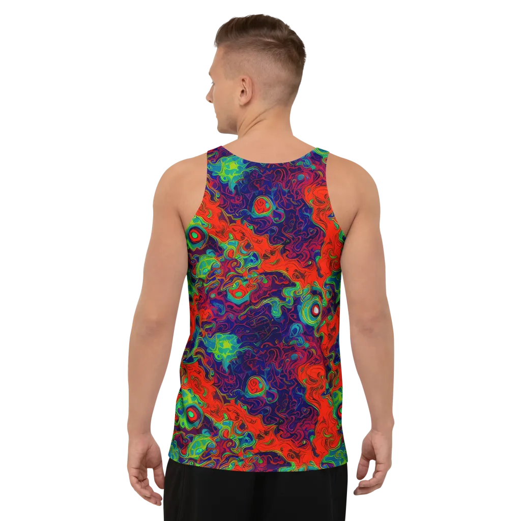 Inferno Ripple on Men's Tank Top — Back