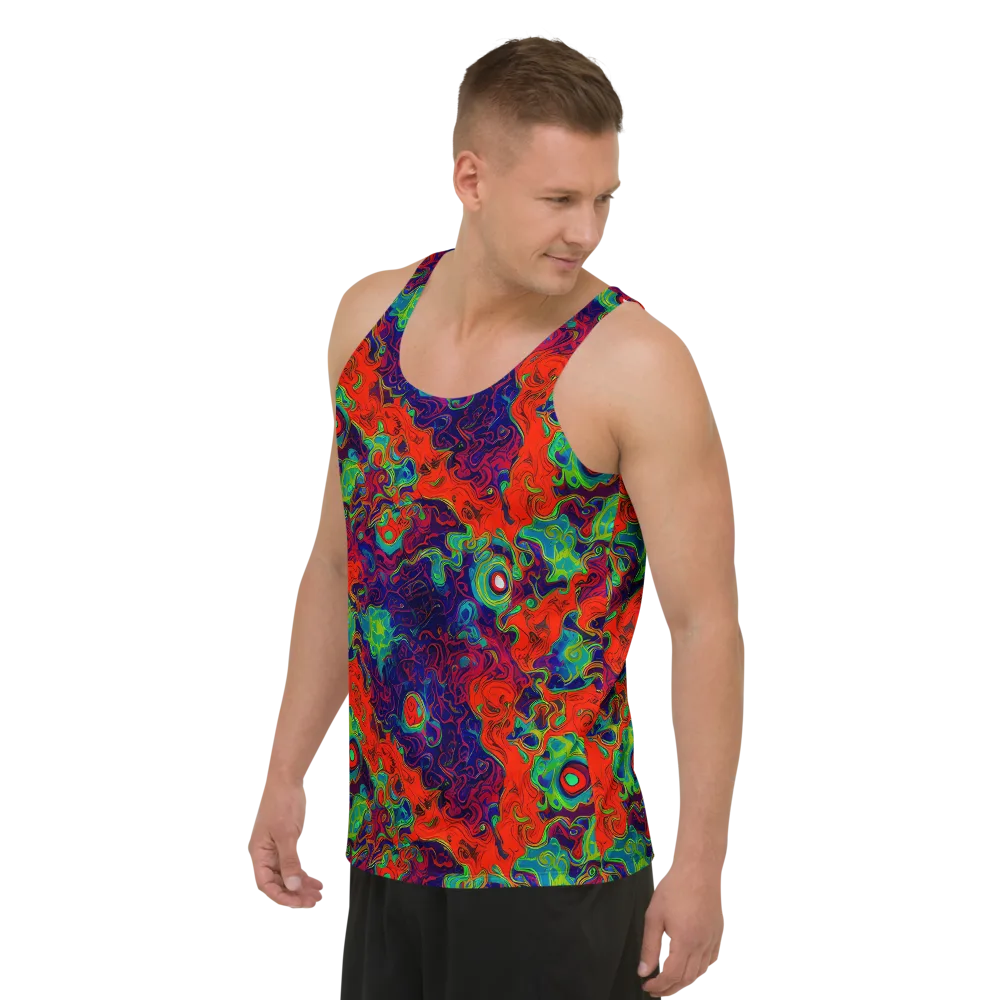 Inferno Ripple on Men's Tank Top — Left Front