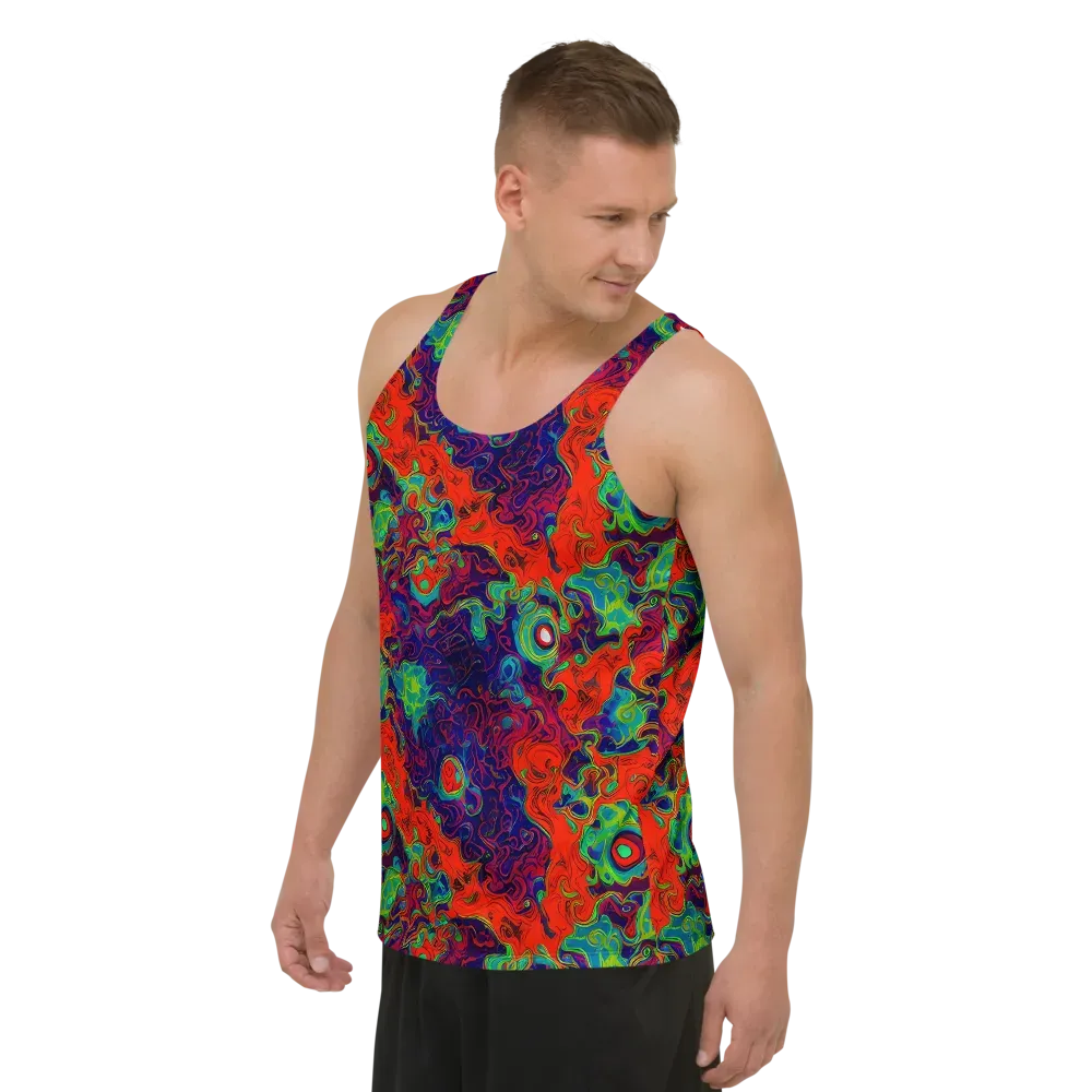 Inferno Ripple on Men's Tank Top — Left Front