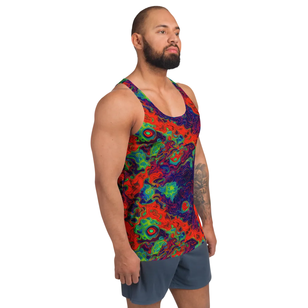 Inferno Ripple on Men's Tank Top — Right Front