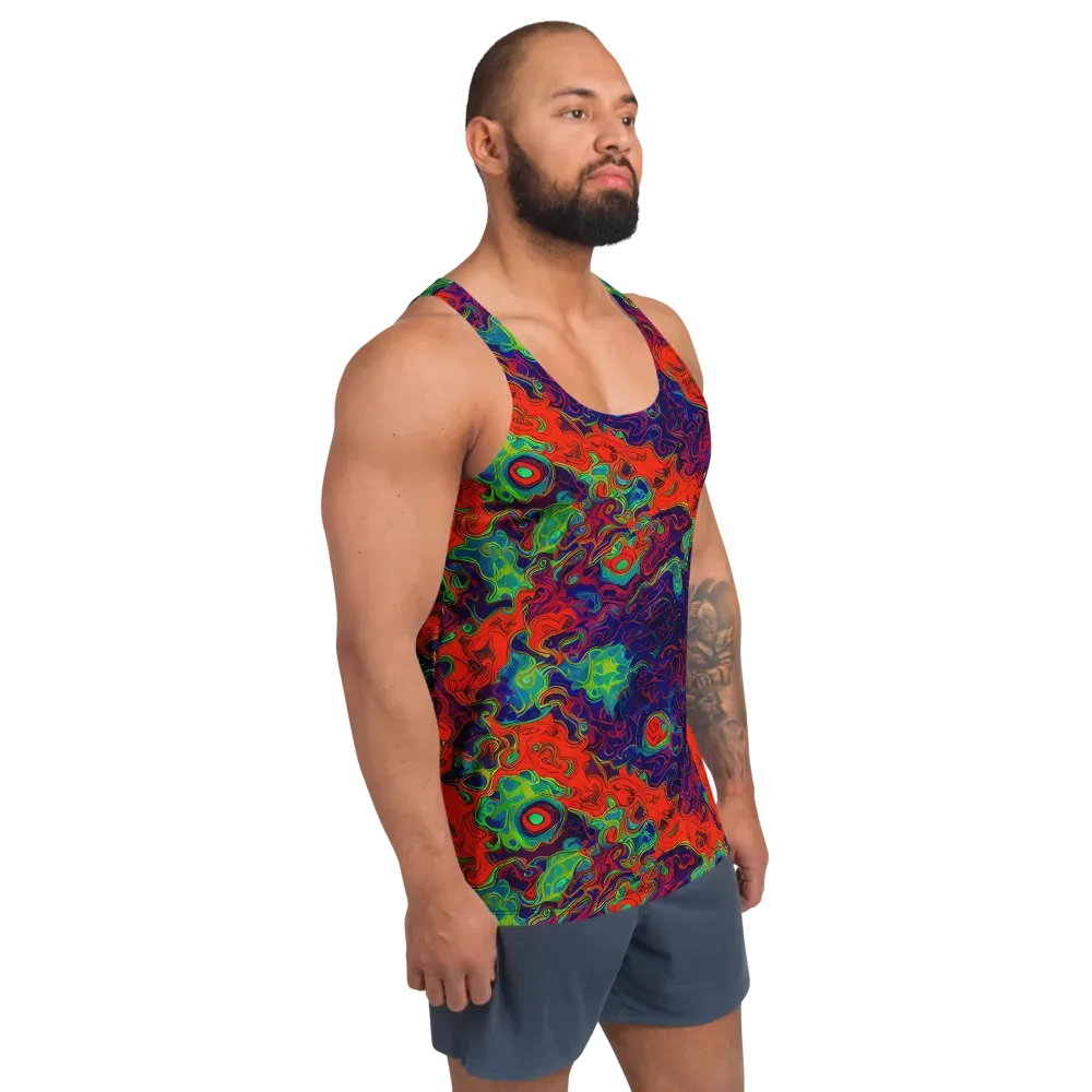 Inferno Ripple on Men's Tank Top — Right Front