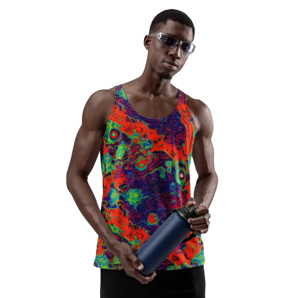 Inferno Ripple on Men's Tank Top — Front