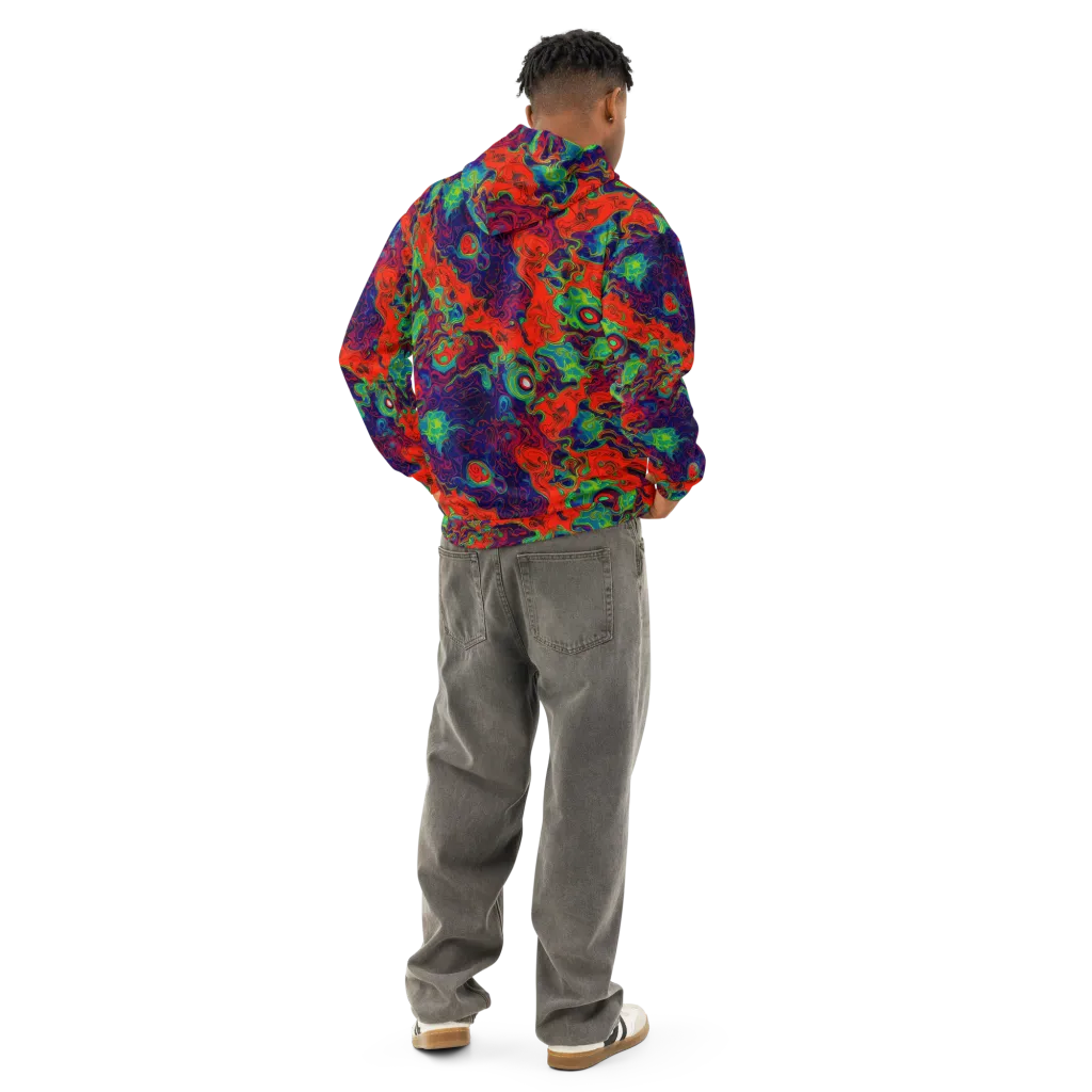 Inferno Ripple on Cotton Hoodie — Back