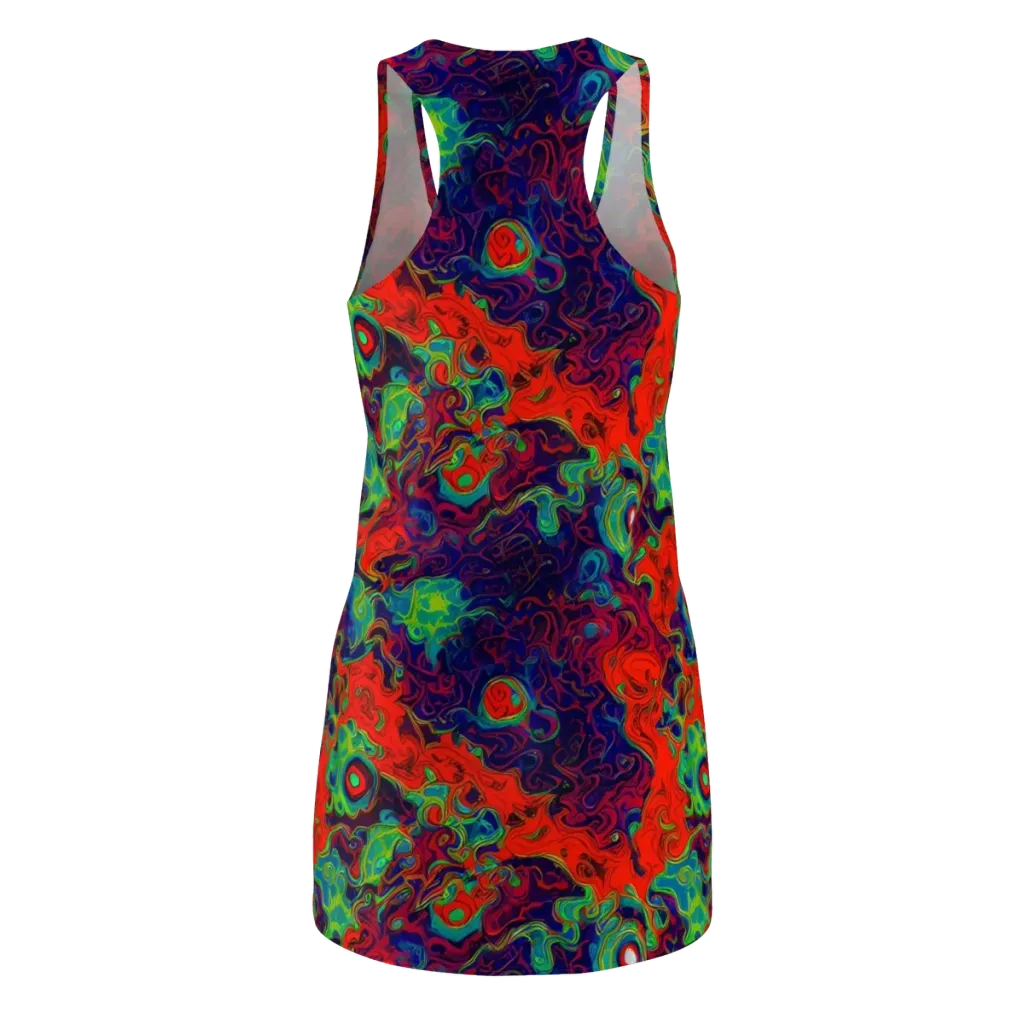 Inferno Ripple on Racerback Dress — Back