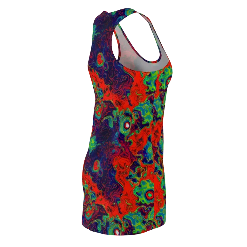 Inferno Ripple on Racerback Dress — Back Side