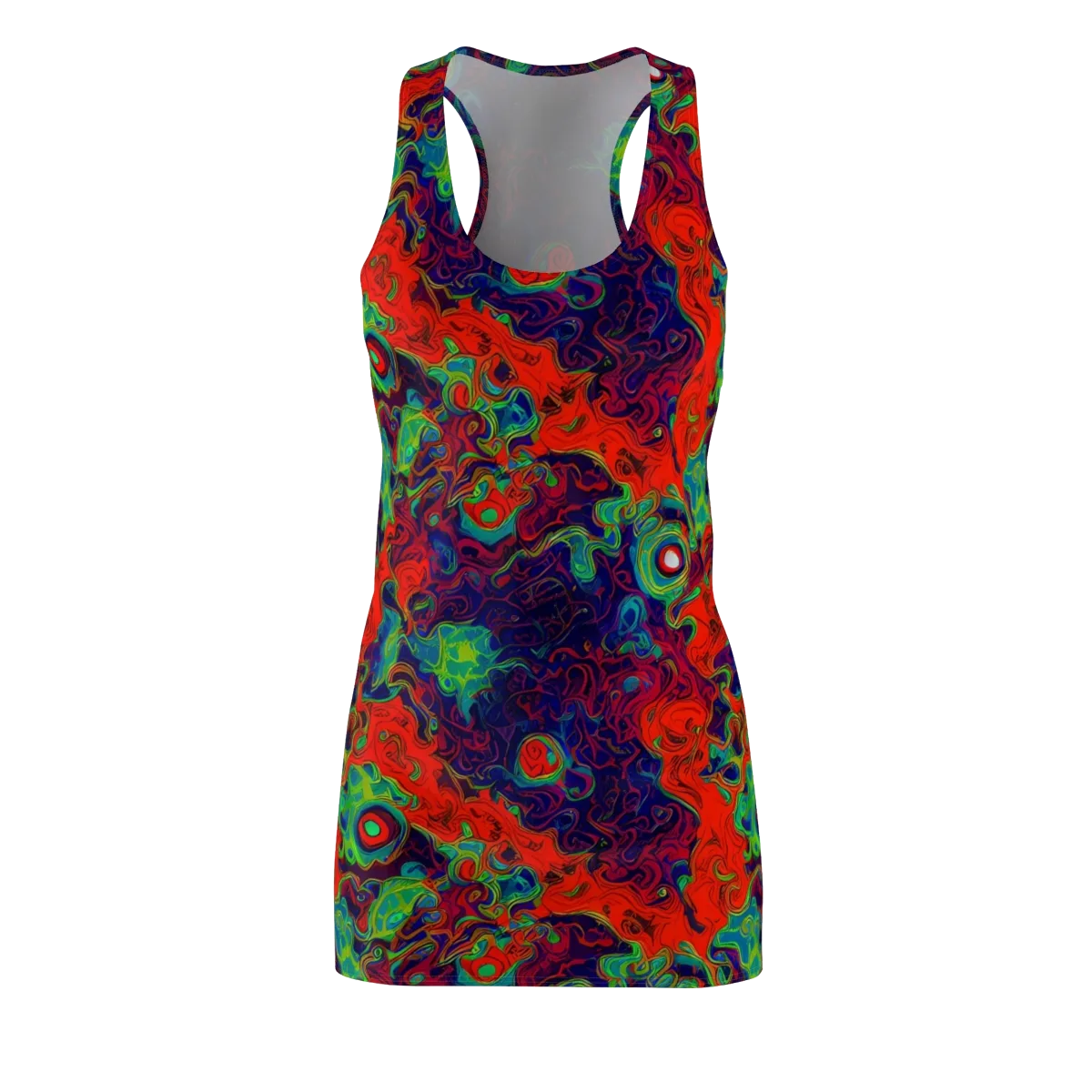 Inferno Ripple on Racerback Dress — Front