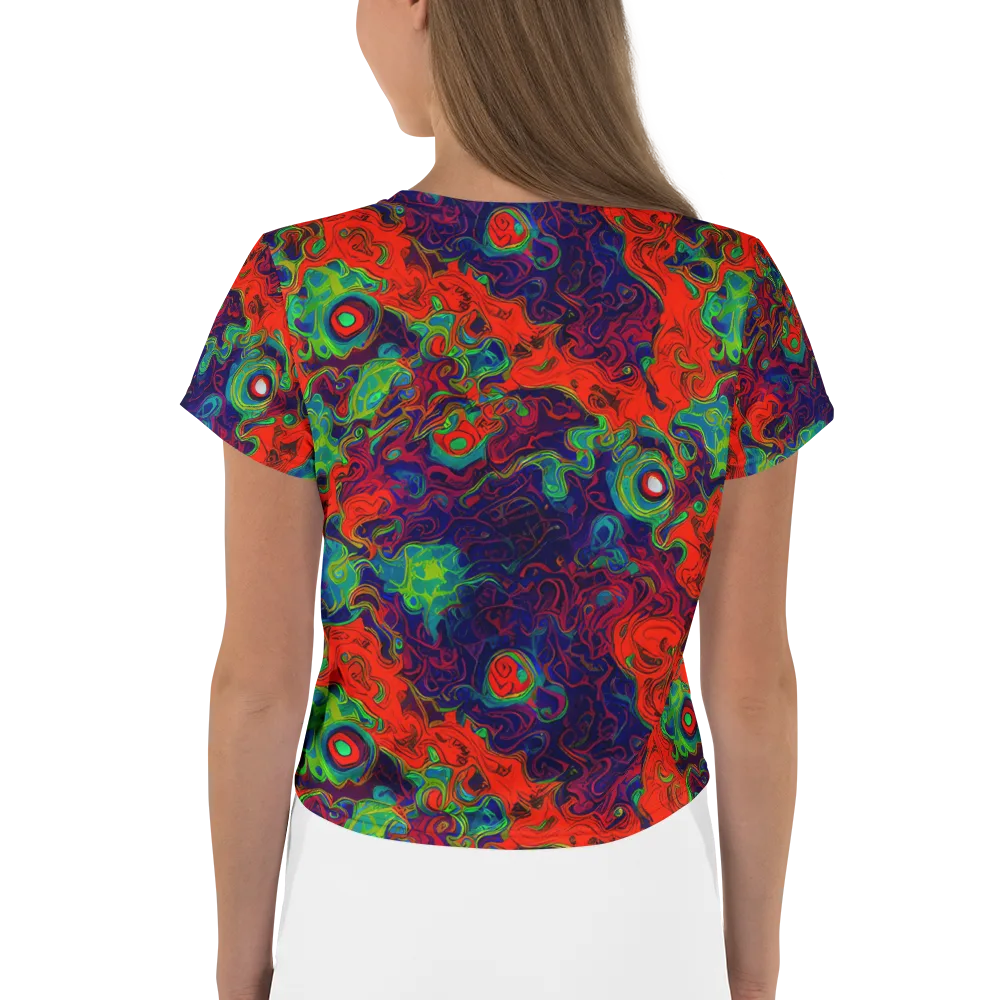 Inferno Ripple on Crop Tee — Back