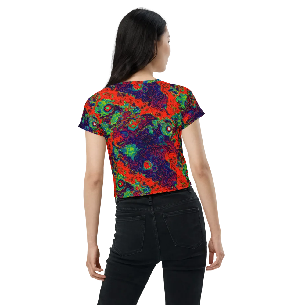 Inferno Ripple on Crop Tee — Back