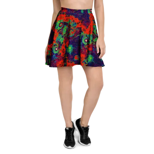 Inferno Ripple on a Skater Skirt