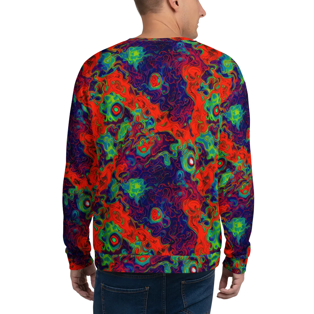 Inferno Ripple on Sweatshirt — Back