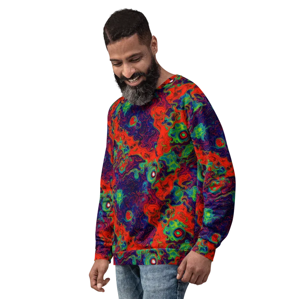 Inferno Ripple on Sweatshirt — Left Front