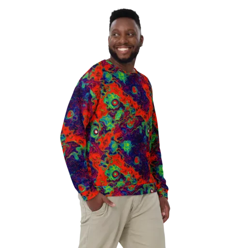 Inferno Ripple on a Sweatshirt