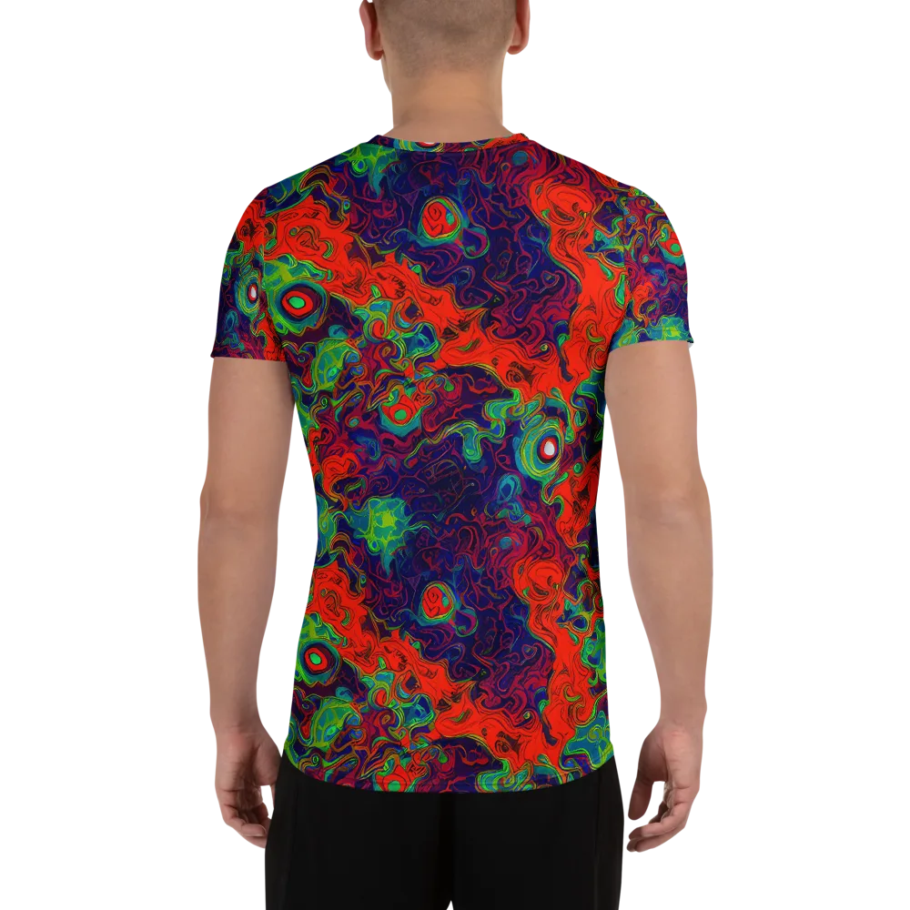 Inferno Ripple on Men's Athletic T-Shirt — Back