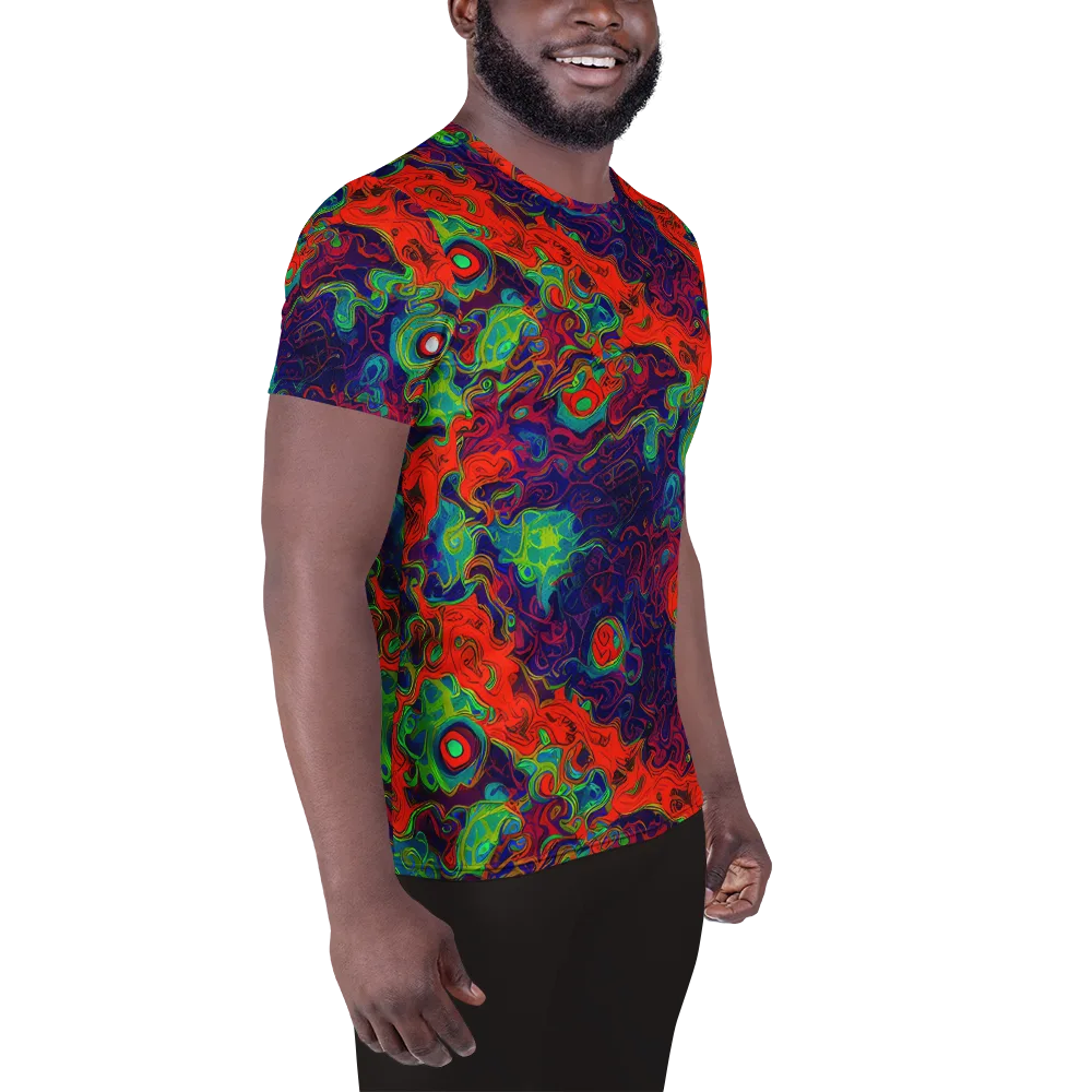 Inferno Ripple on Men's Athletic T-Shirt — Right