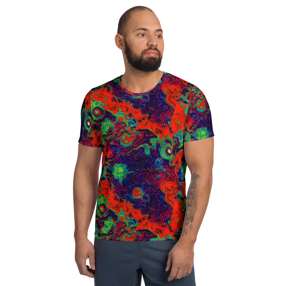 Inferno Ripple on Men's Athletic T-Shirt — Front