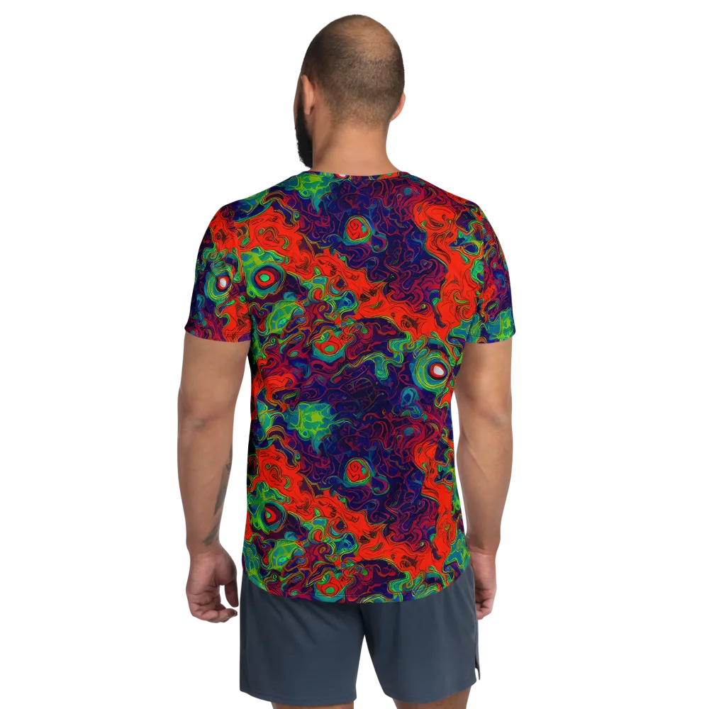 Inferno Ripple on Men's Athletic T-Shirt — Back