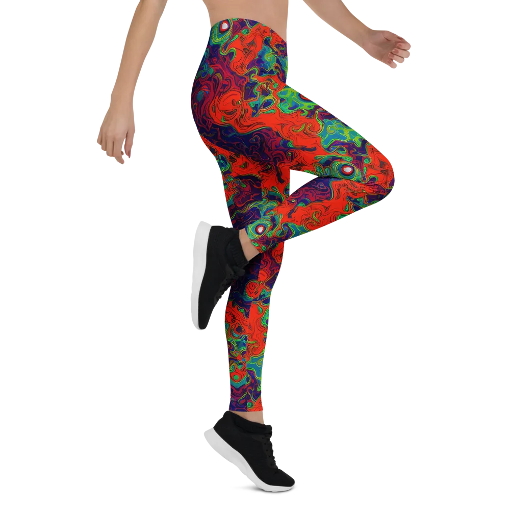 Inferno Ripple on Leggings — Right