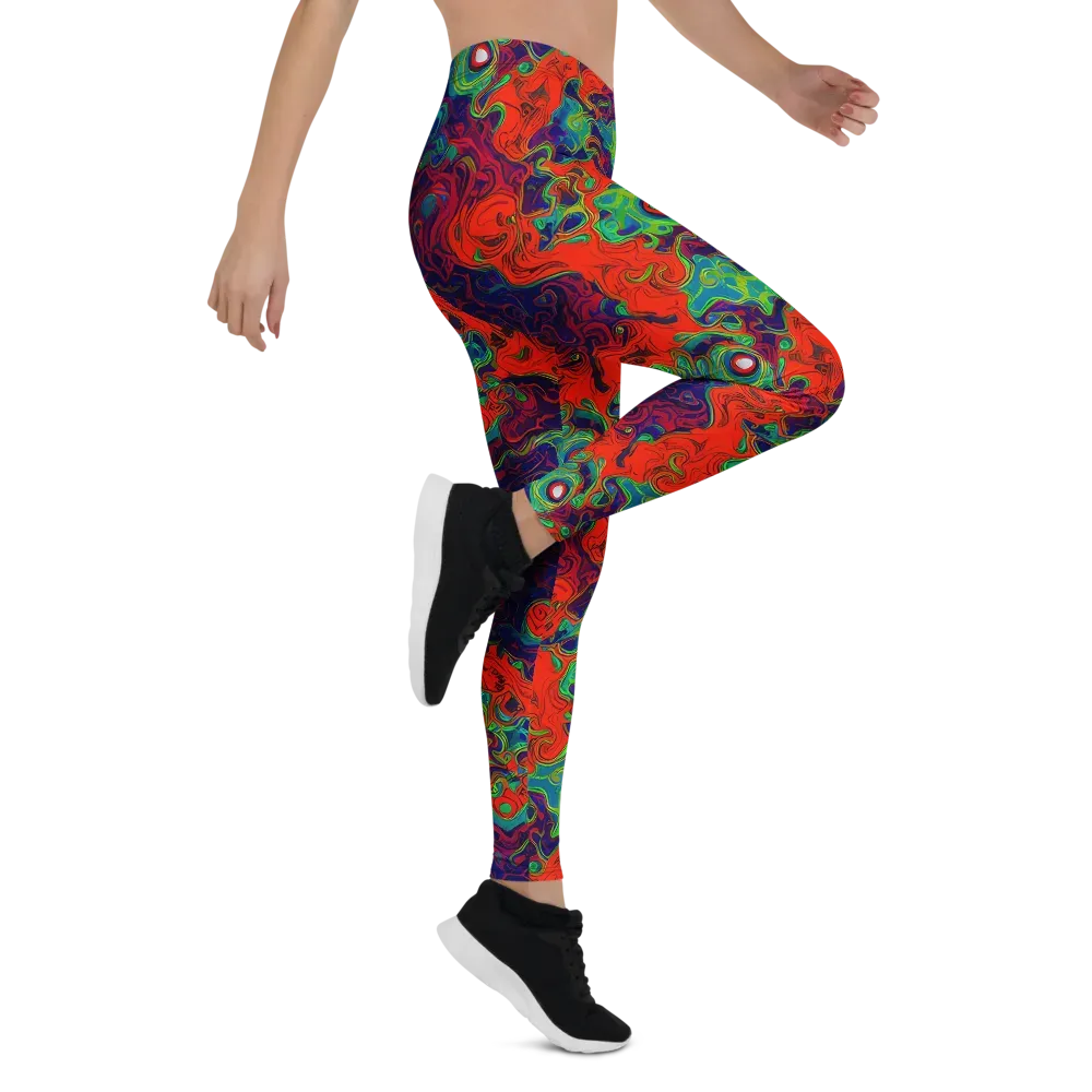 Inferno Ripple on Leggings — Right